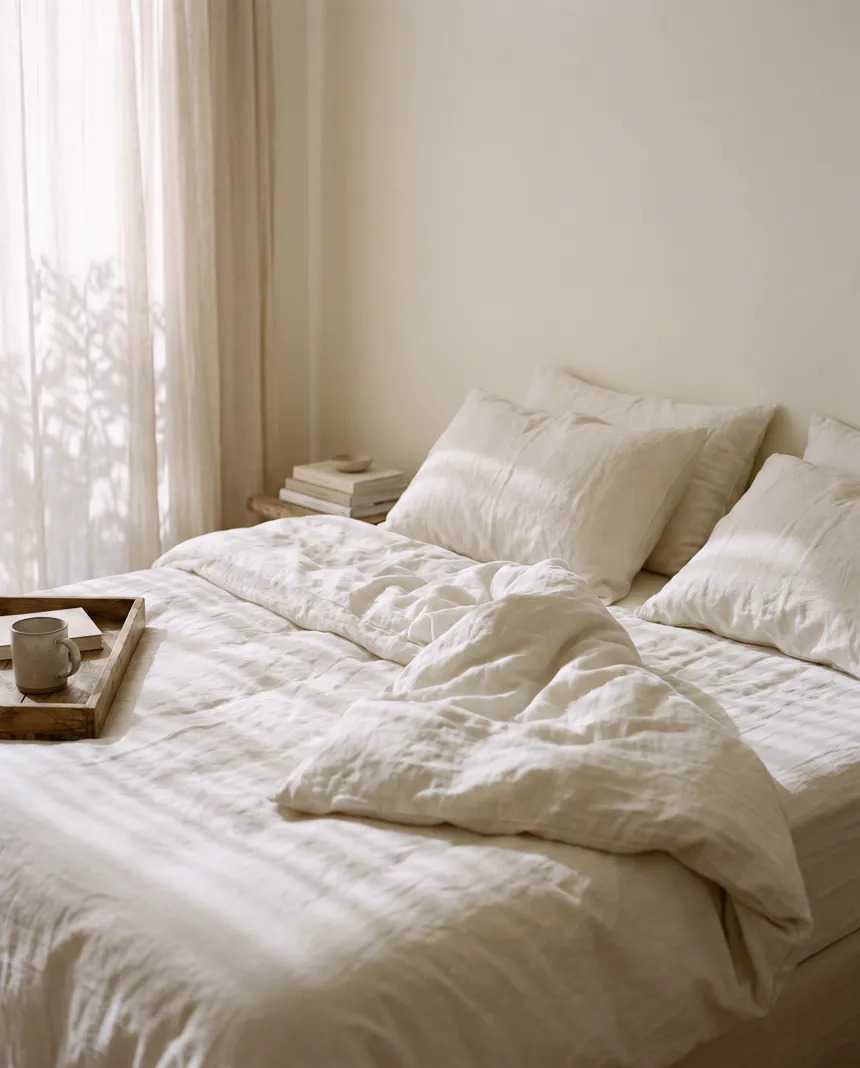 Soft linen in morning light